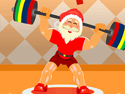 Santa Claus Weightlifter - Fun/Crazy - GAMEPOST.COM