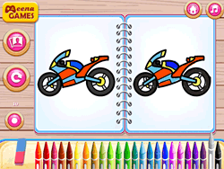 Cute Bike Coloring Book - Skill - GAMEPOST.COM