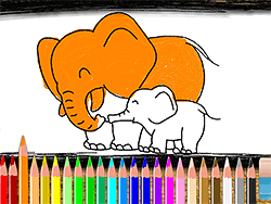 Back To School: Elephant Coloring Book