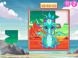 Cute Unicorns and Dragons Puzzle - Arcade & Classic - GAMEPOST.COM