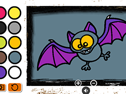 Easy Kids Coloring Bat - Skill - GAMEPOST.COM