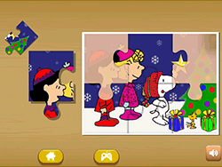 Snoopy Christmas Jigsaw Puzzle - Thinking - GAMEPOST.COM