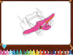 Friendly Airplanes for Kids Coloring