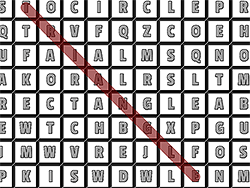 Word Search Shapes - Skill - GAMEPOST.COM