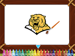 Angry Tiger Coloring