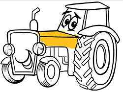 Tractor Coloring Pages - Skill - GAMEPOST.COM