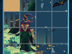Halloween Sliding Puzzle - Thinking - GAMEPOST.COM