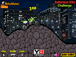 Spiderman Bike Challenge Game